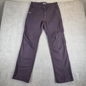 HUK Trawler Fishing Pants Mens 36 Fits 34x31 Gray Articulated Knee H2000055